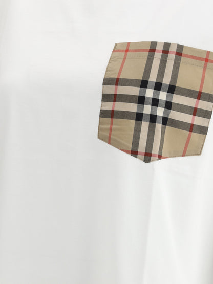 Burberry Women Archive Check Pocket T-Shirt - DestGlow
