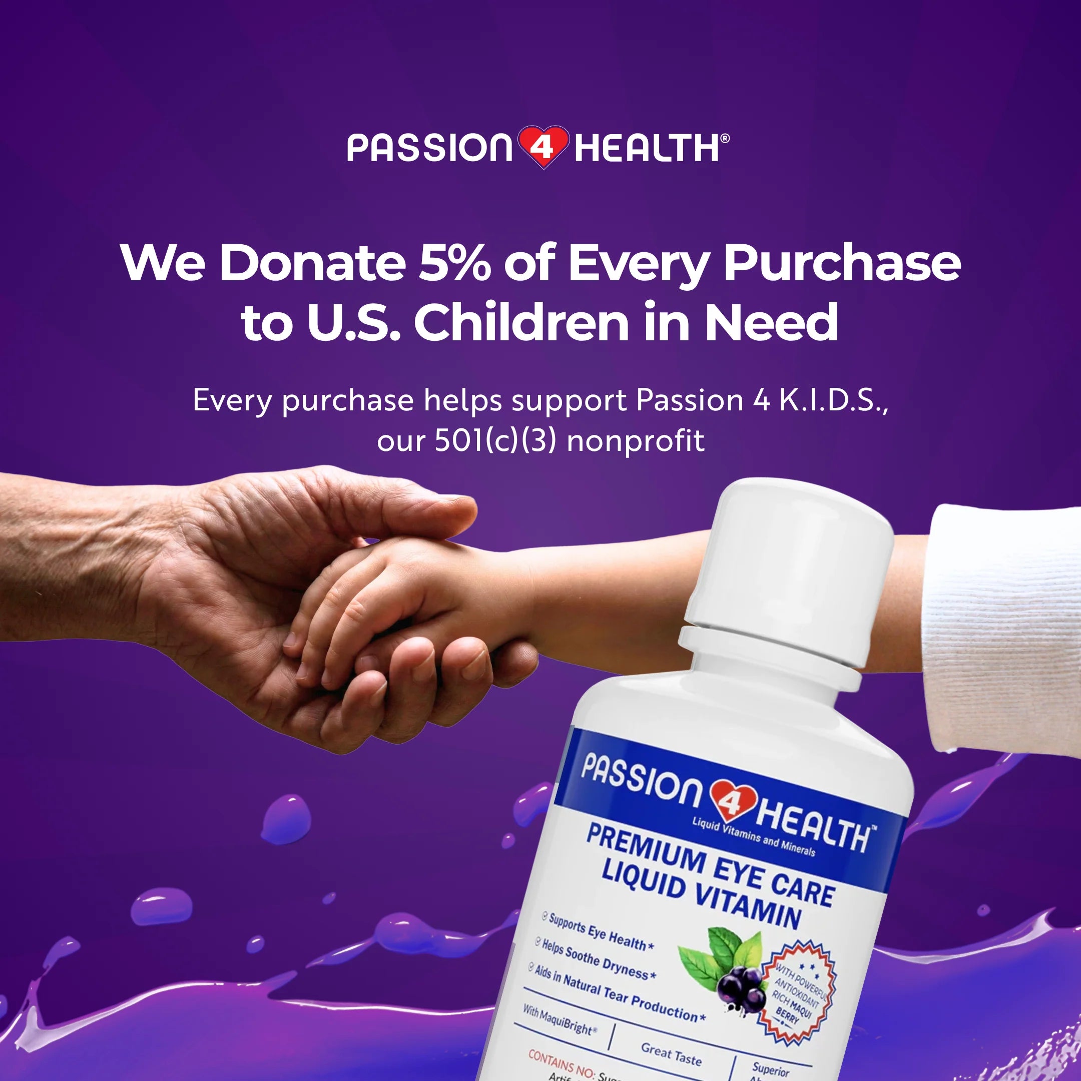 Daily Liquid Eye Care Vitamin by Passion 4 Health