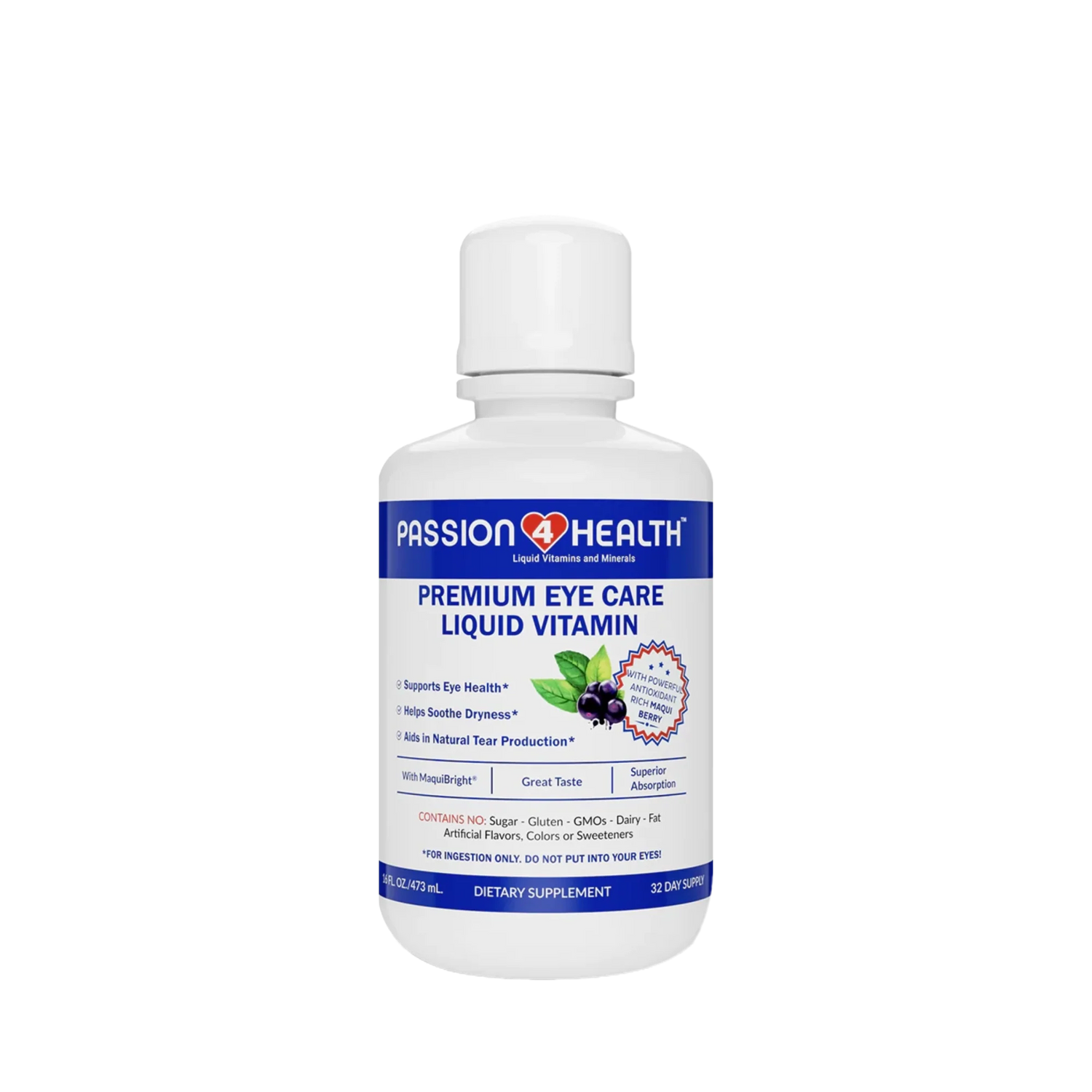 Daily Liquid Eye Care Vitamin by Passion 4 Health