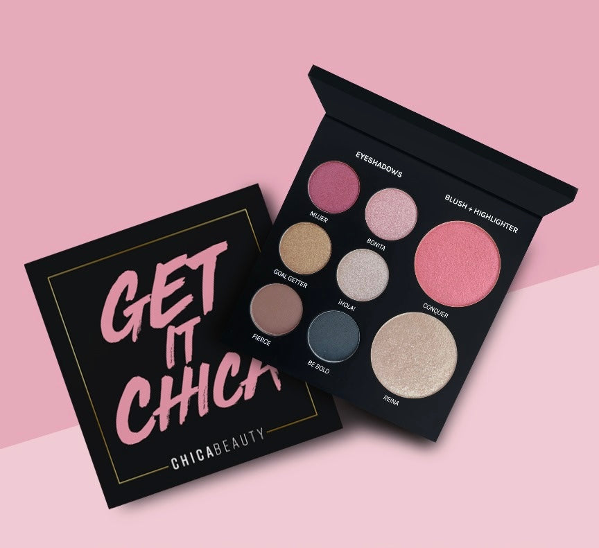 GET IT CHICA (All-In-One Face Palette - Blush, Highlighter &amp; 6 Eyeshadows) by Chica Beauty