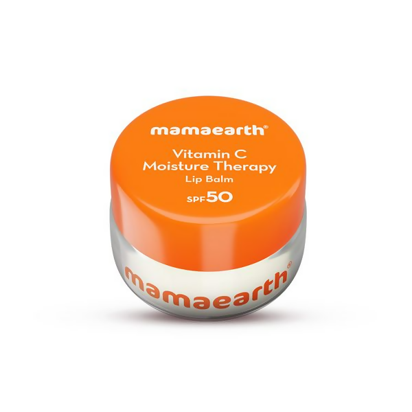 Mamaearth Vitamin C Moisture Therapy Lip Balm SPF 50 with Vitamin C &amp; Honey For Lip Lightening