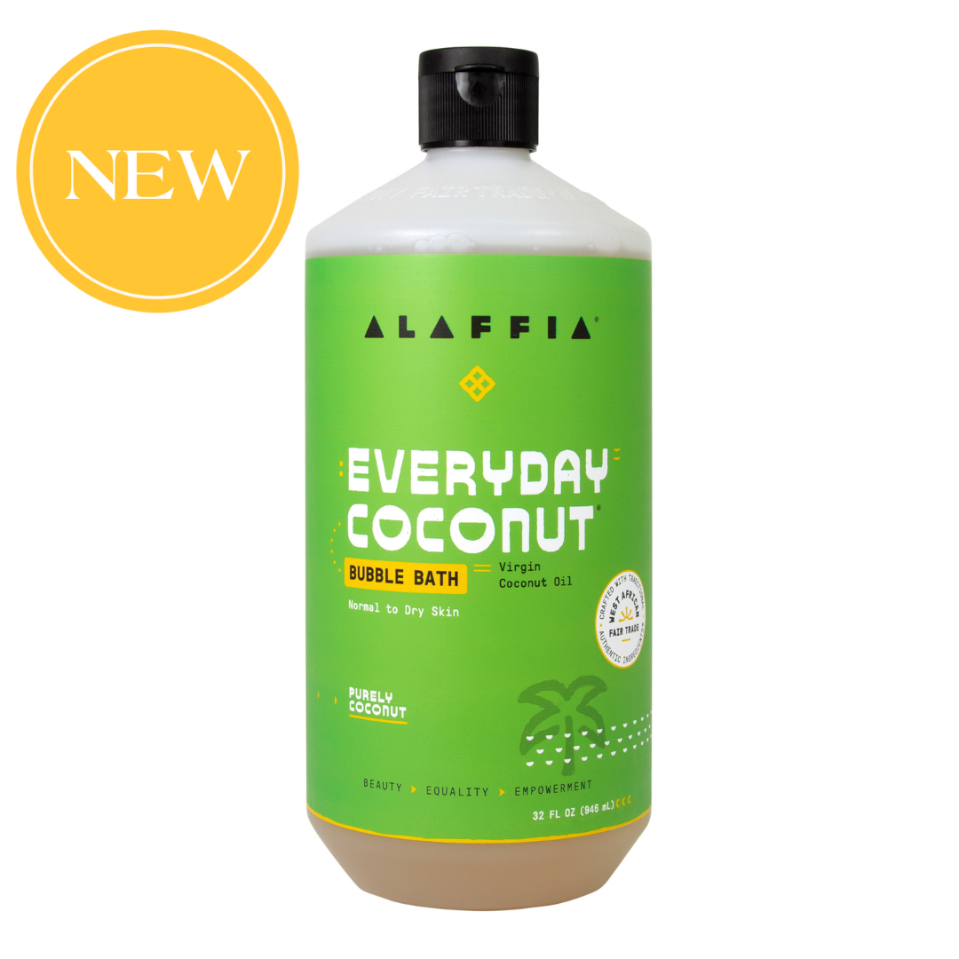 Alaffia EveryDay Coconut Bubble Bath, Purely Coconut 32oz by Alaffia
