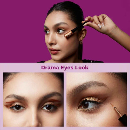 Pilgrim Metallic Eyeliner Boldly Bronze, Long Lasting &amp; Smudge Proof Enriched With Argan Oil