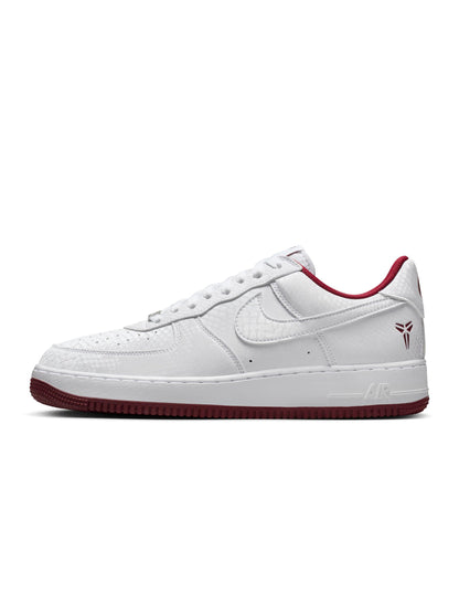 Nike Mens Kobe Air Force 1 Low - White/Team Red by Denim Exchange