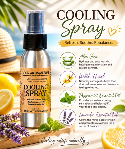 Cooling Spray | Stay Cool and Refreshed by MION Artisan Soap Co.