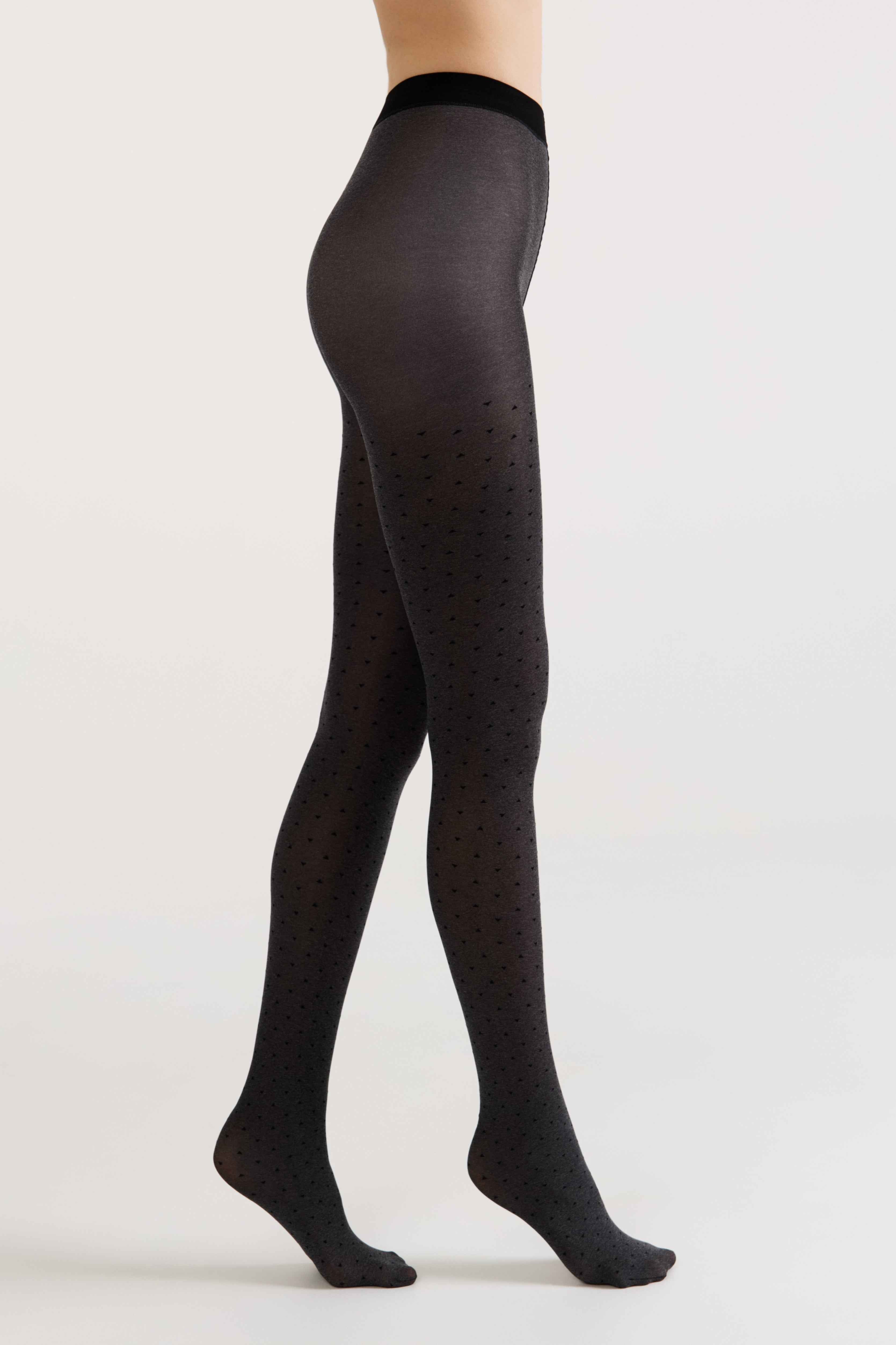 Fantasy Tights Conte Effect - Melange Triangle