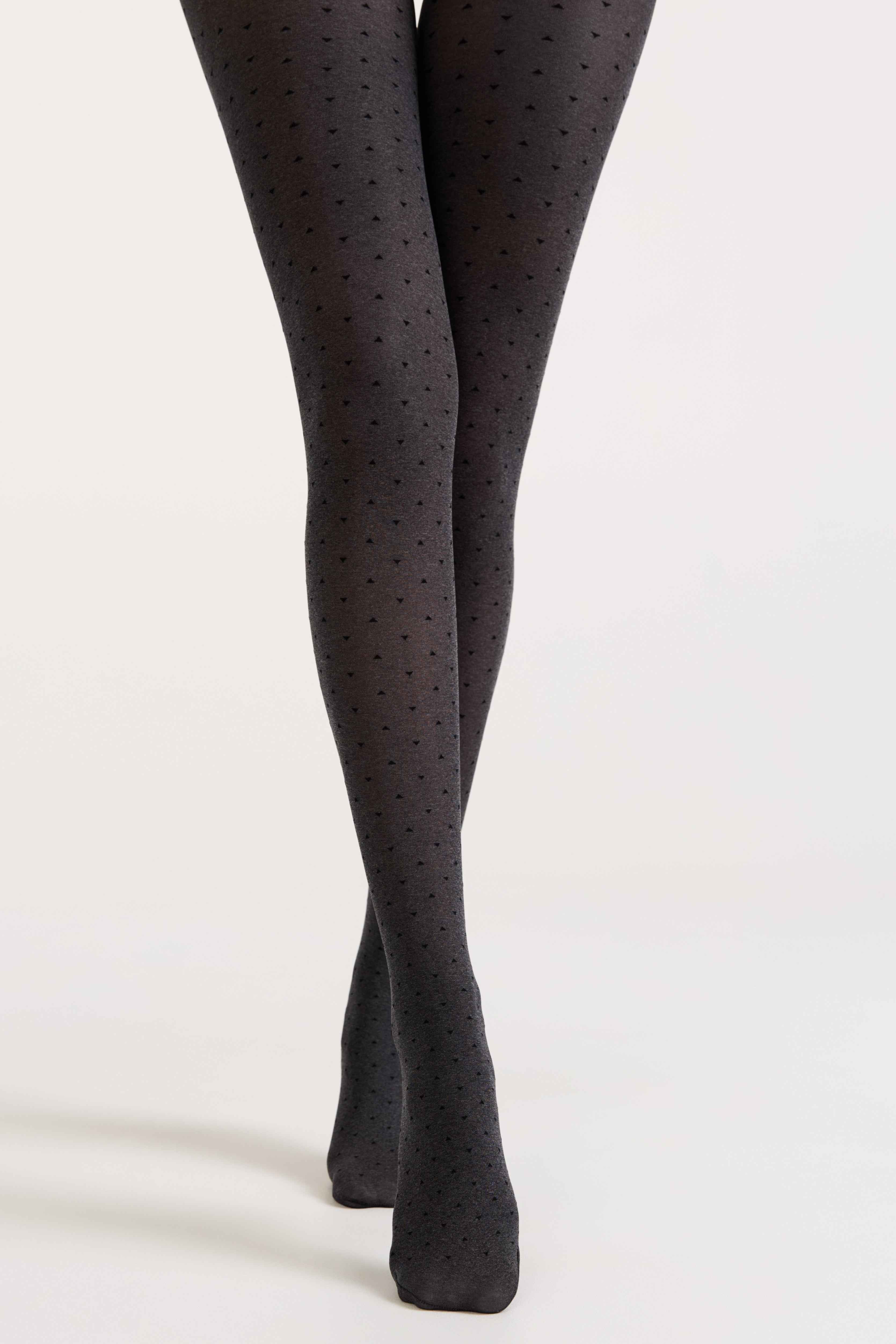 Fantasy Tights Conte Effect - Melange Triangle