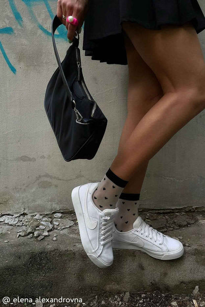 Socks Conte Fantasy - Hearts Pattern