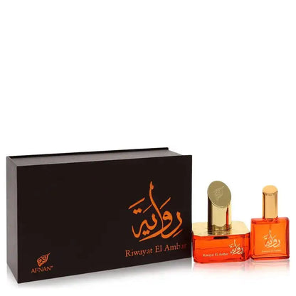 Riwayat El Ambar + Free .67 oz Travel By Afnan Perfume for Women