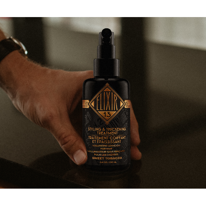 18.21 Man Made Elixir 13 Sweet Tobacco Styling &amp; Thickening Treatment 3.4 oz by Pasteur Pharmacy
