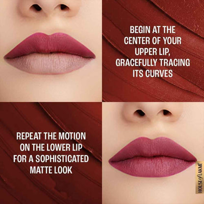 Lakme Forever Matte Lipstick, Made With French Rose Oil Extracts - Pink Geranium