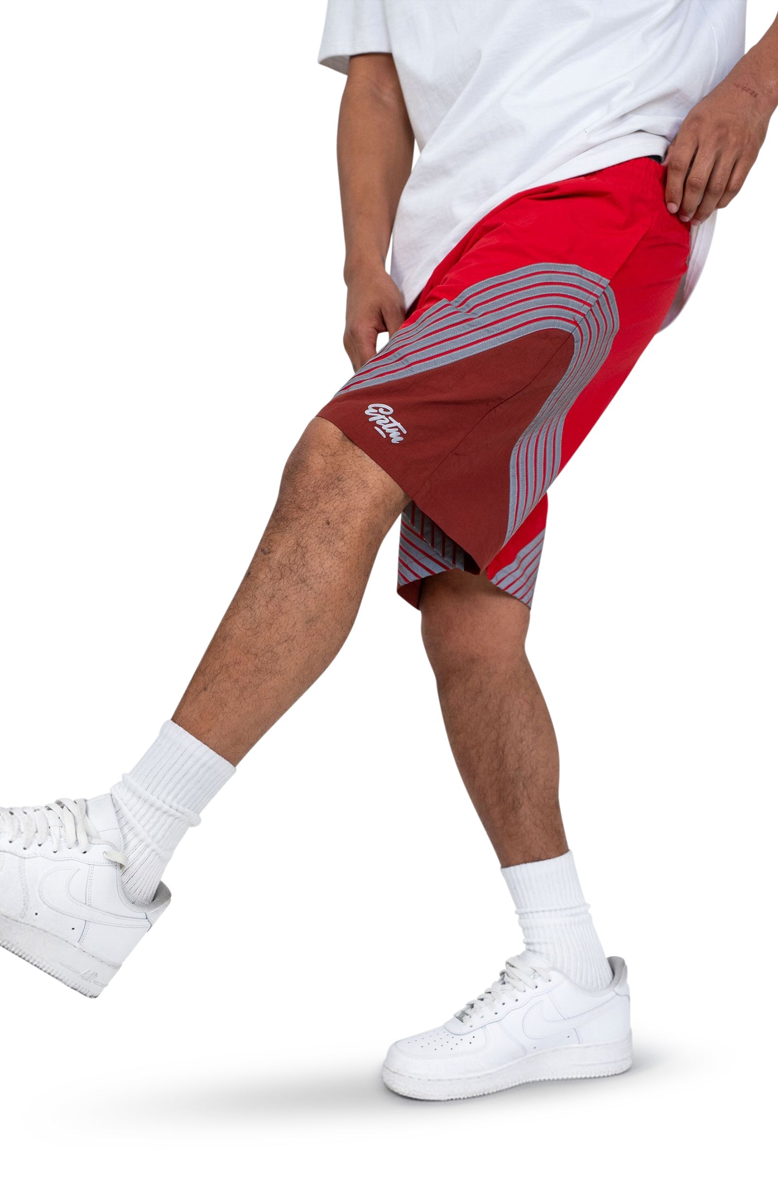EPTM 3M Highway Shorts - Red by Denim Exchange