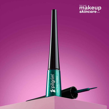 Pilgrim Metallic Eyeliner Green Envy, Long Lasting &amp; Smudge Proof Enriched With Argan Oil