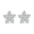 10K White Gold 1/2 Cttw Lab Grown Diamond Star Stud Earrings by Bids.com