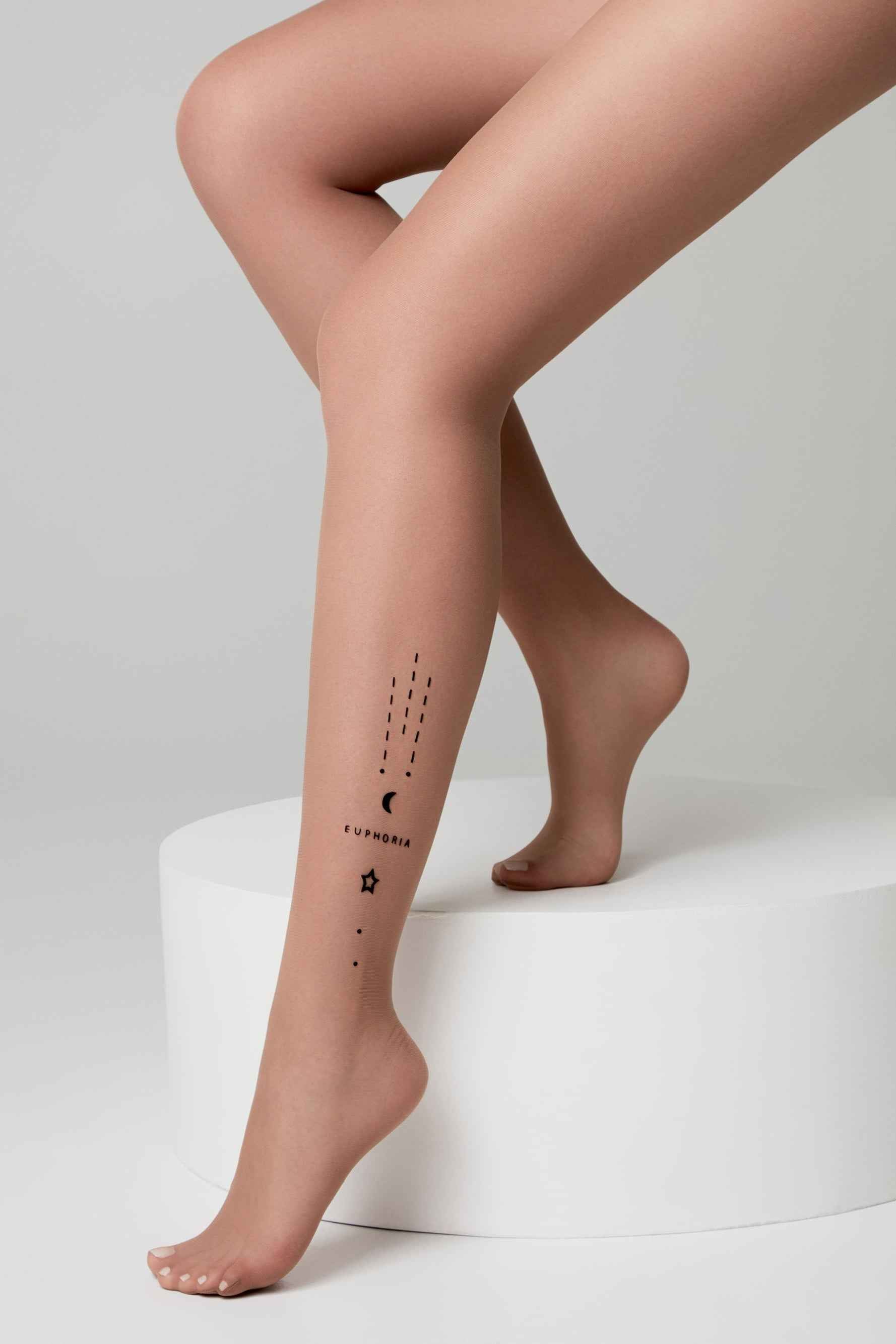 Fantasy Tights Conte Euphoria - Voluminous Flock Pattern