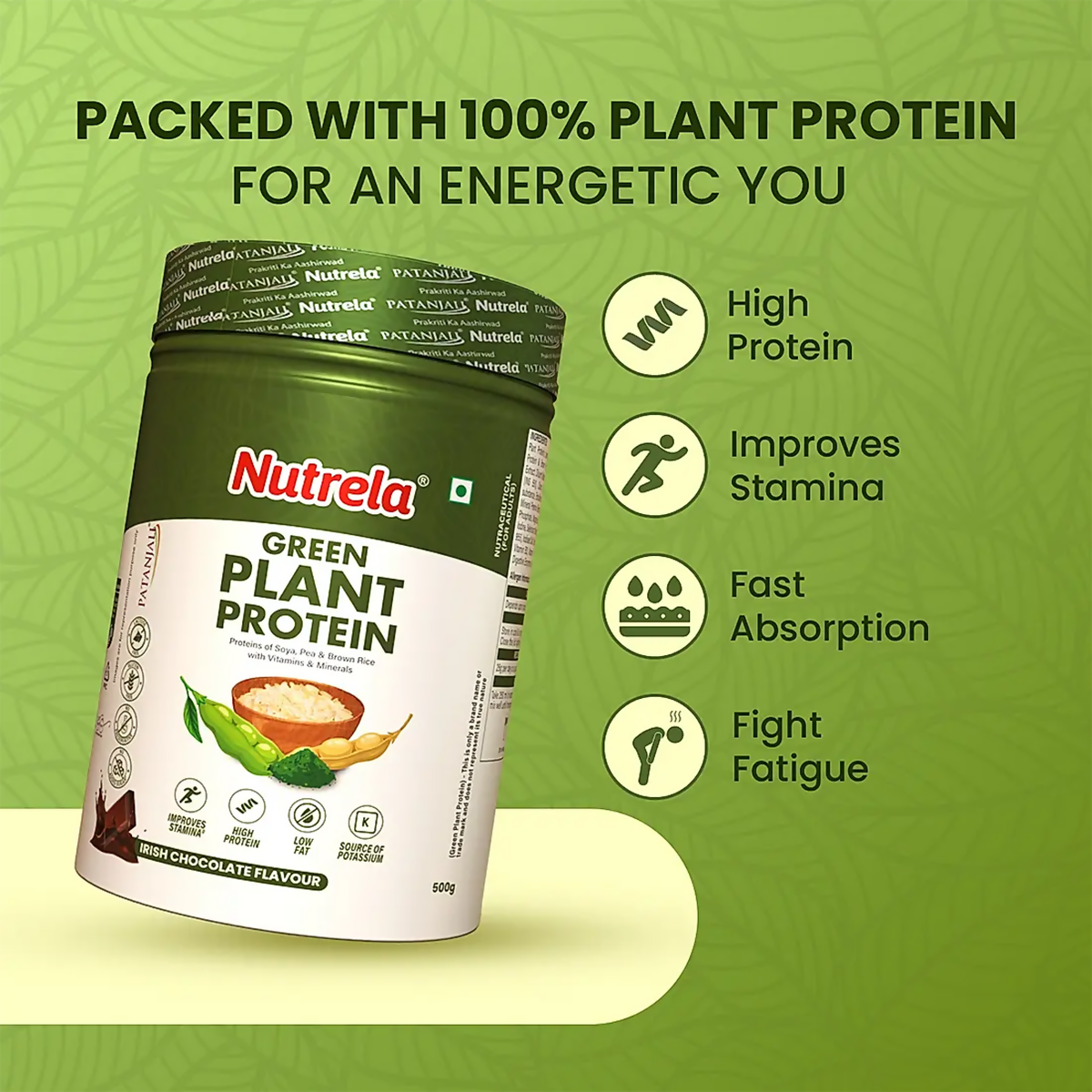 Patanjali Nutrela Green Plant Protein Chocolate Flavour