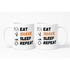 Pasteur Eat Shave Sleep Repeat – Barber Life Ceramic Mug by Pasteur Pharmacy