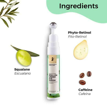 Pilgrim Roll-on Under Eye Cream Massage Roller To Reduce Dark Circles, Puffiness, and Fine Lines