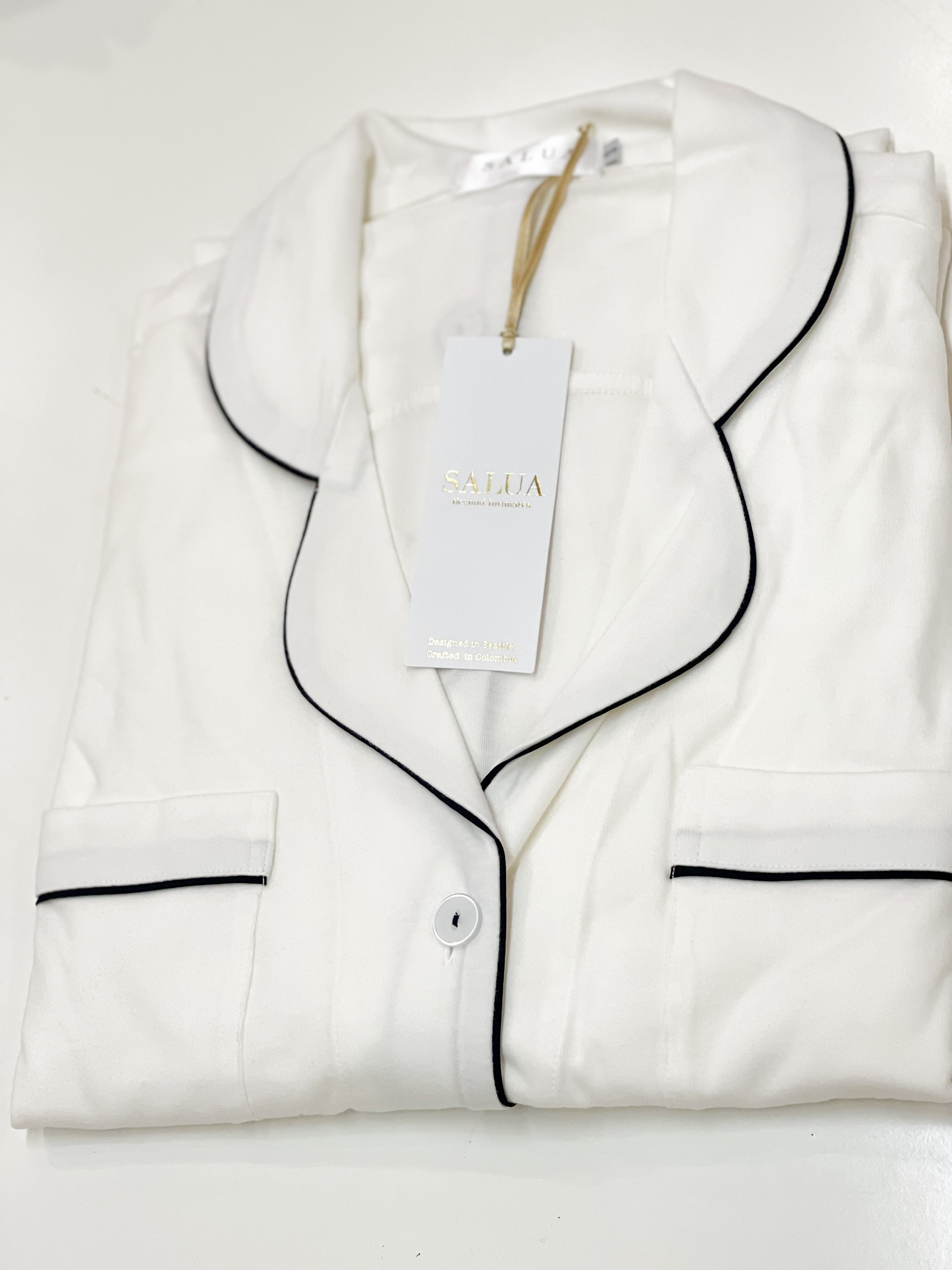 Long Luxury Sleep Shirt in Brushed Pima Cotton