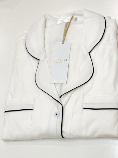 Long Luxury Sleep Shirt in Brushed Pima Cotton