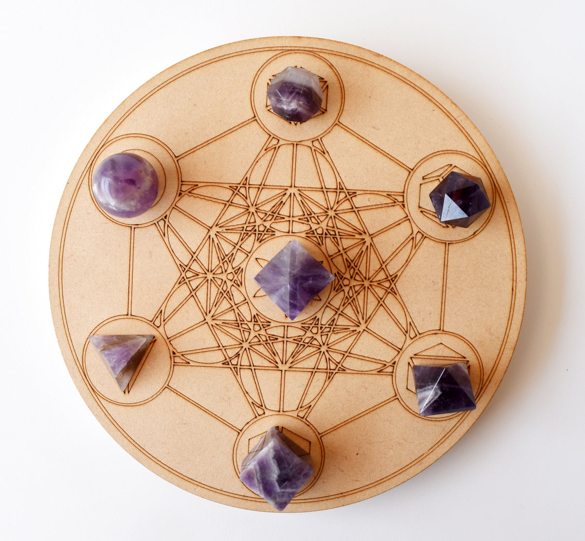 Amethyst Geometry Set (Clairvoyance  and Breaking Addictions)  DestGlow