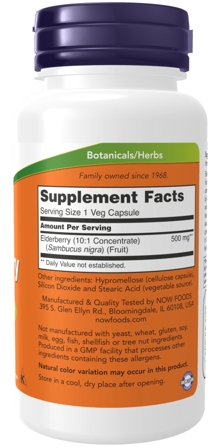 Elderberry 500mg by Country Life Natural Foods
