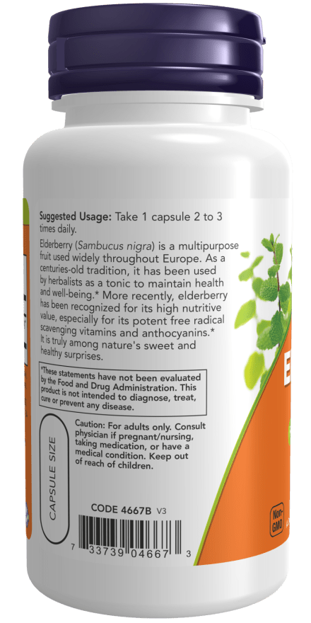 Elderberry 500mg by Country Life Natural Foods