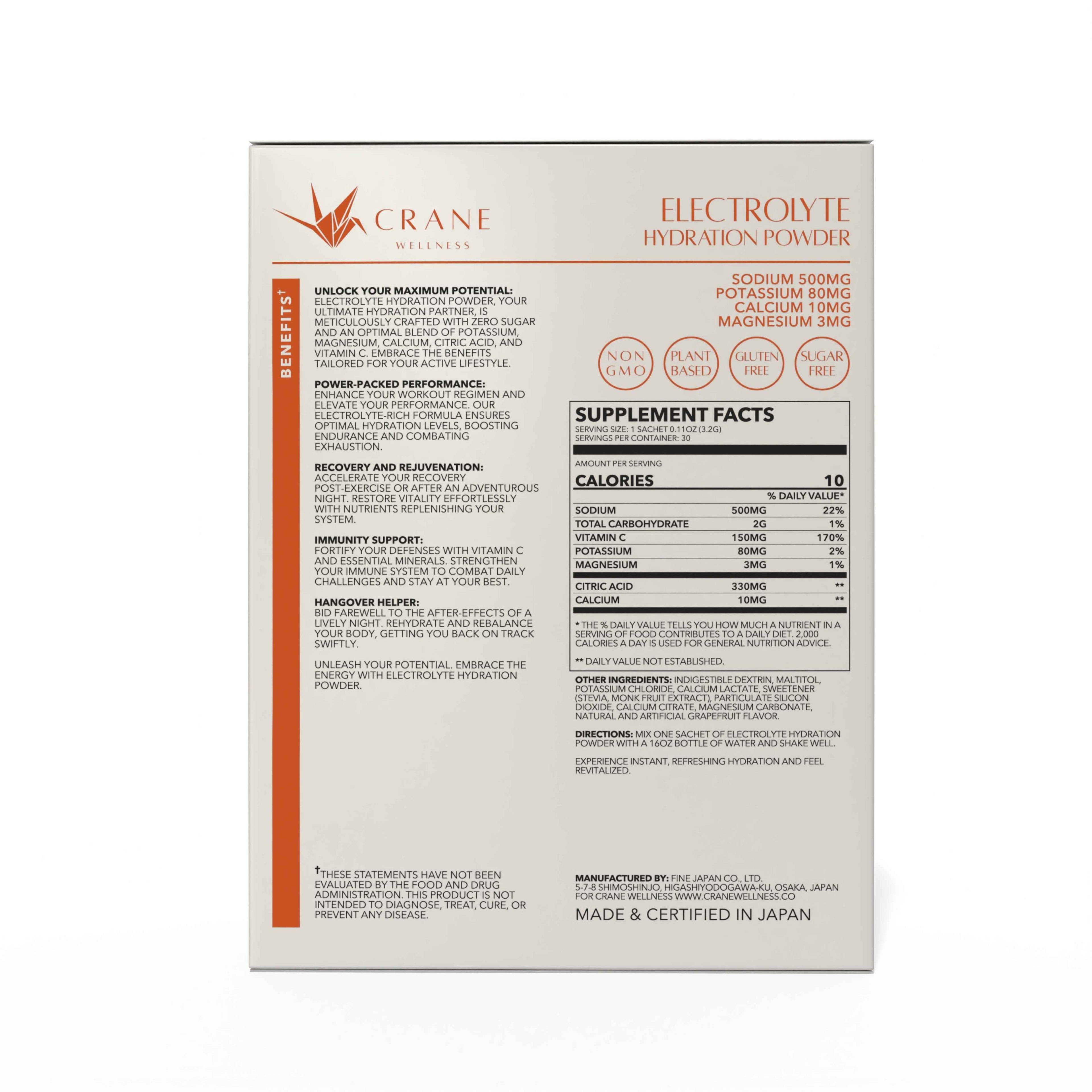 Electrolyte Hydration Powder