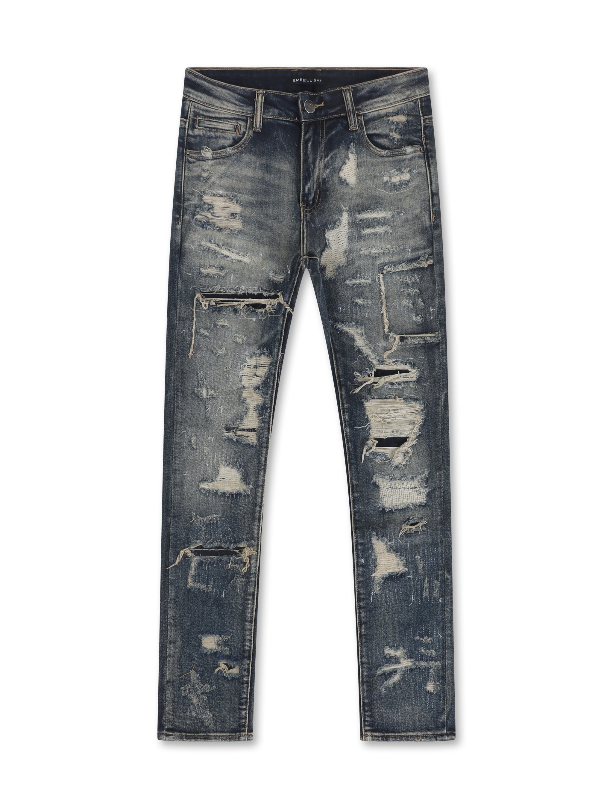 Embellish Randall Skinny Jeans - Vintage Distress by Denim Exchange