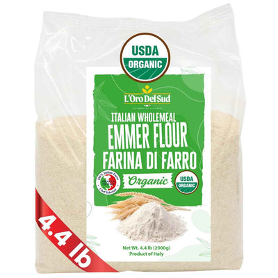 L'Oro Del Sud, Organic Emmer (Farro), (2 kg) 4.4 lb