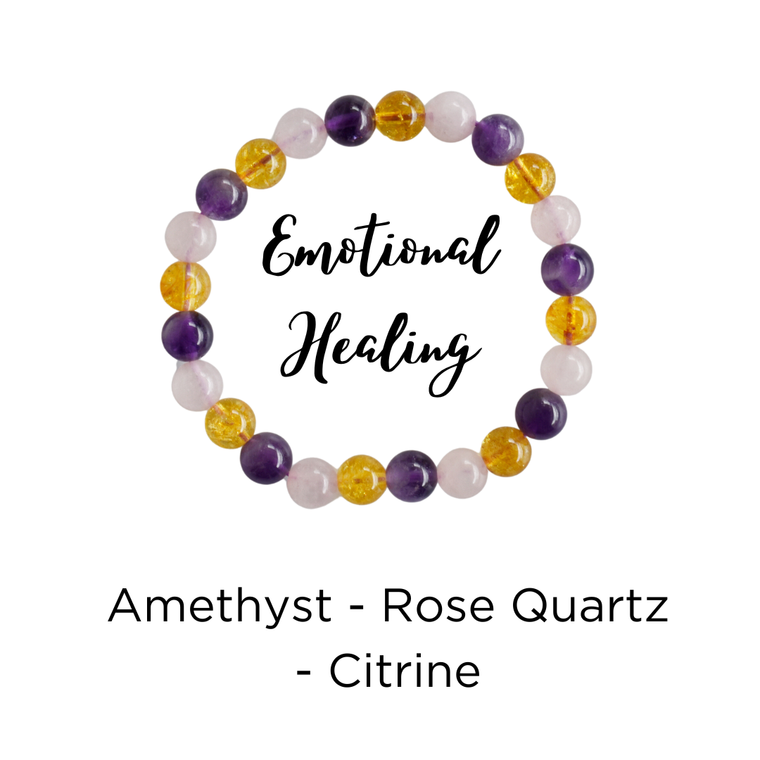 Promoting EMOTIONAL HEALING Bracelet Crystal Bracelet (Protection and Vitality)  DestGlow