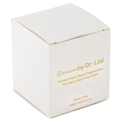 Wrinkle Repair Retinol Night Cream – Vegan, Gluten-Free, Regenerating Anti-Aging Moisturizer by EpiLynx