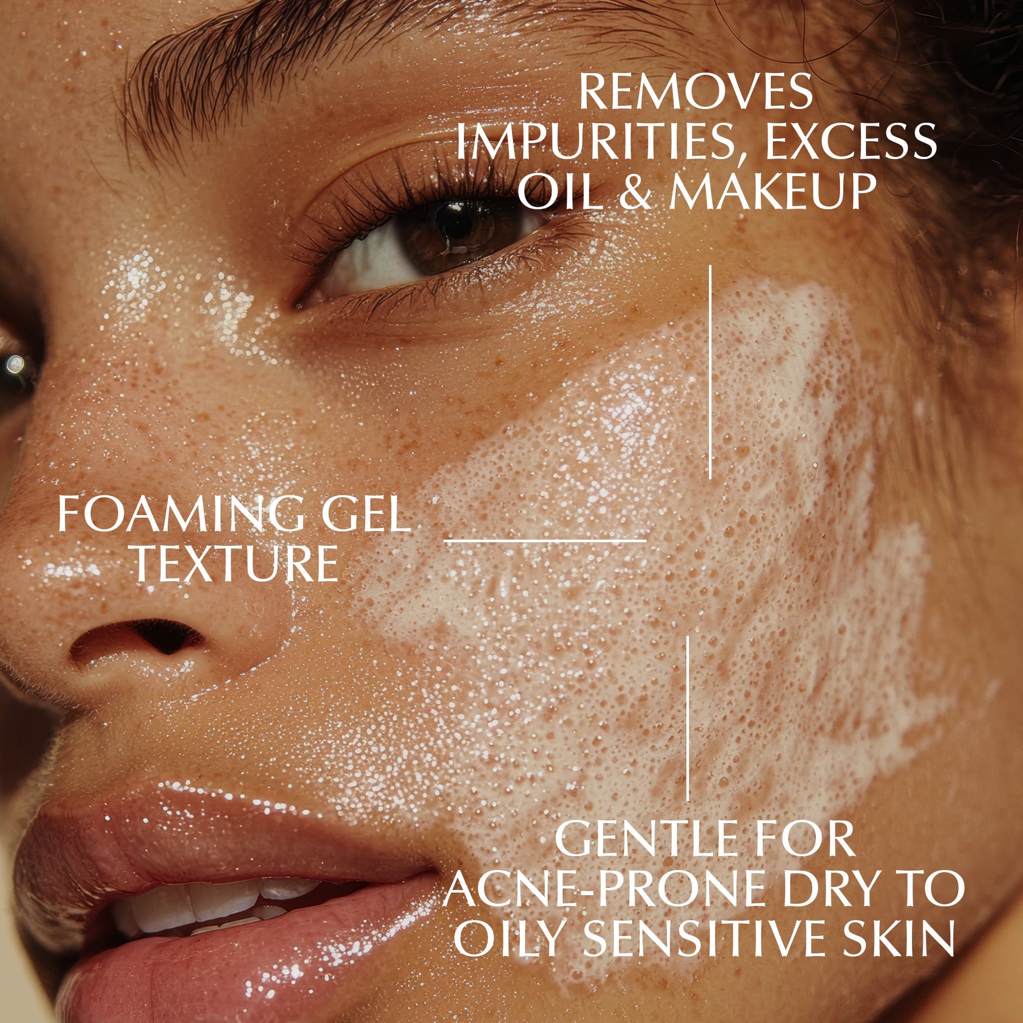Gentle Foaming Facial Cleanser – Aloe, Apple &amp; Ashwagandha for All Skin Types by EpiLynx