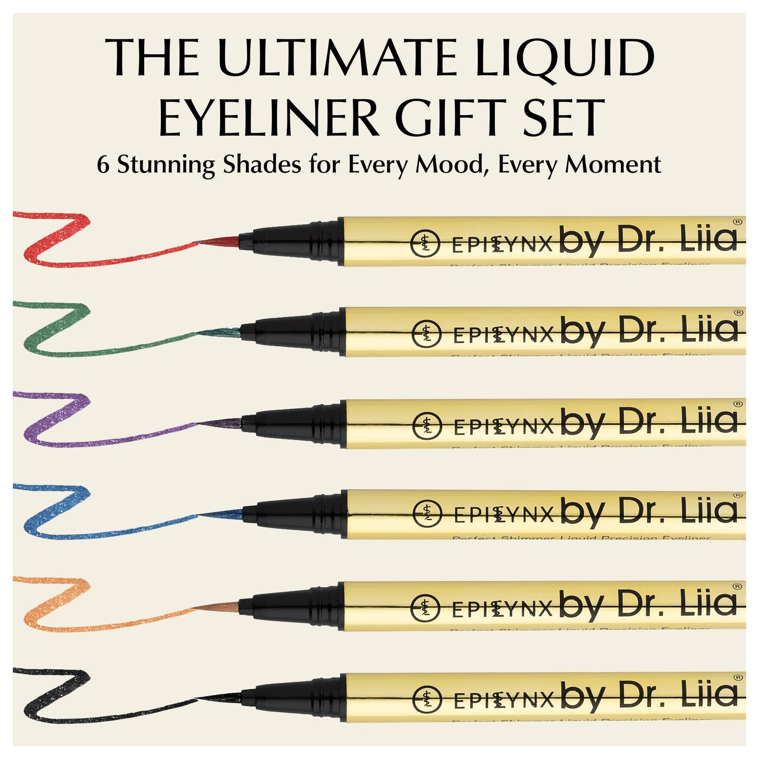 Waterproof Liquid Eyeliner Pen – Vegan, Gluten-Free, Smudge-Proof Precision in Matte &amp; Shimmer Shades 