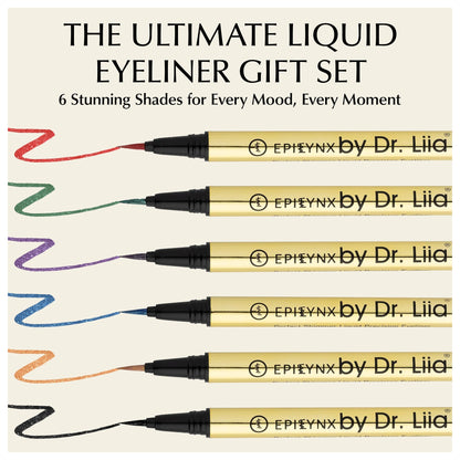 Waterproof Liquid Eyeliner Pen – Vegan, Gluten-Free, Smudge-Proof Precision in Matte &amp; Shimmer Shades 