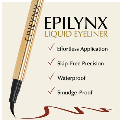 Waterproof Liquid Eyeliner Pen – Vegan, Gluten-Free, Smudge-Proof Precision in Matte &amp; Shimmer Shades by EpiLynx
