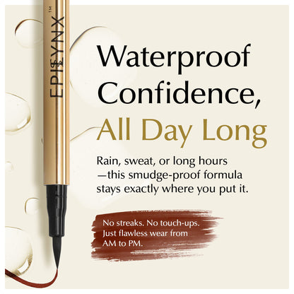 Waterproof Liquid Eyeliner Pen – Vegan, Gluten-Free, Smudge-Proof Precision in Matte &amp; Shimmer Shades by EpiLynx