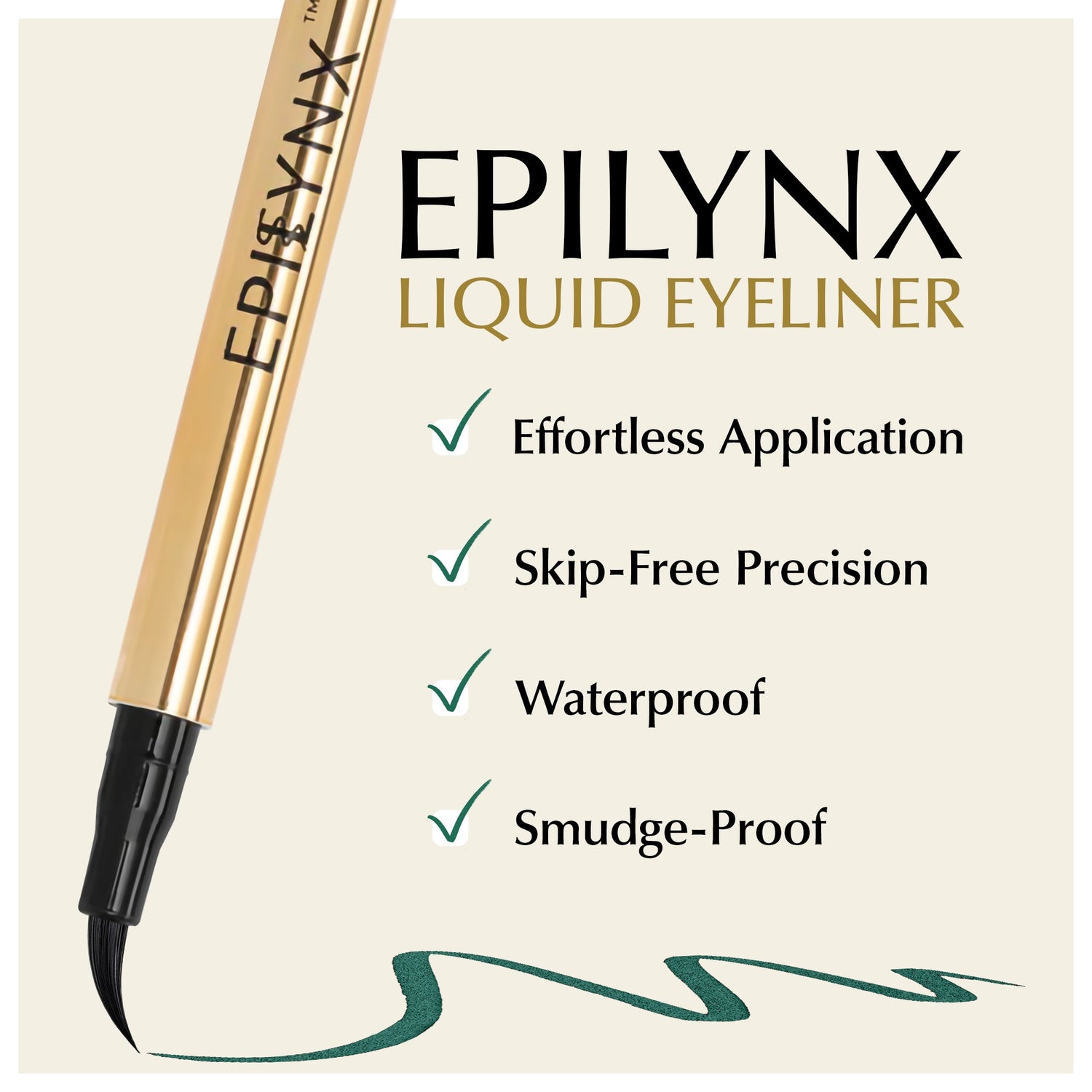 Waterproof Liquid Eyeliner Pen – Vegan, Gluten-Free, Smudge-Proof Precision in Matte &amp; Shimmer Shades by EpiLynx