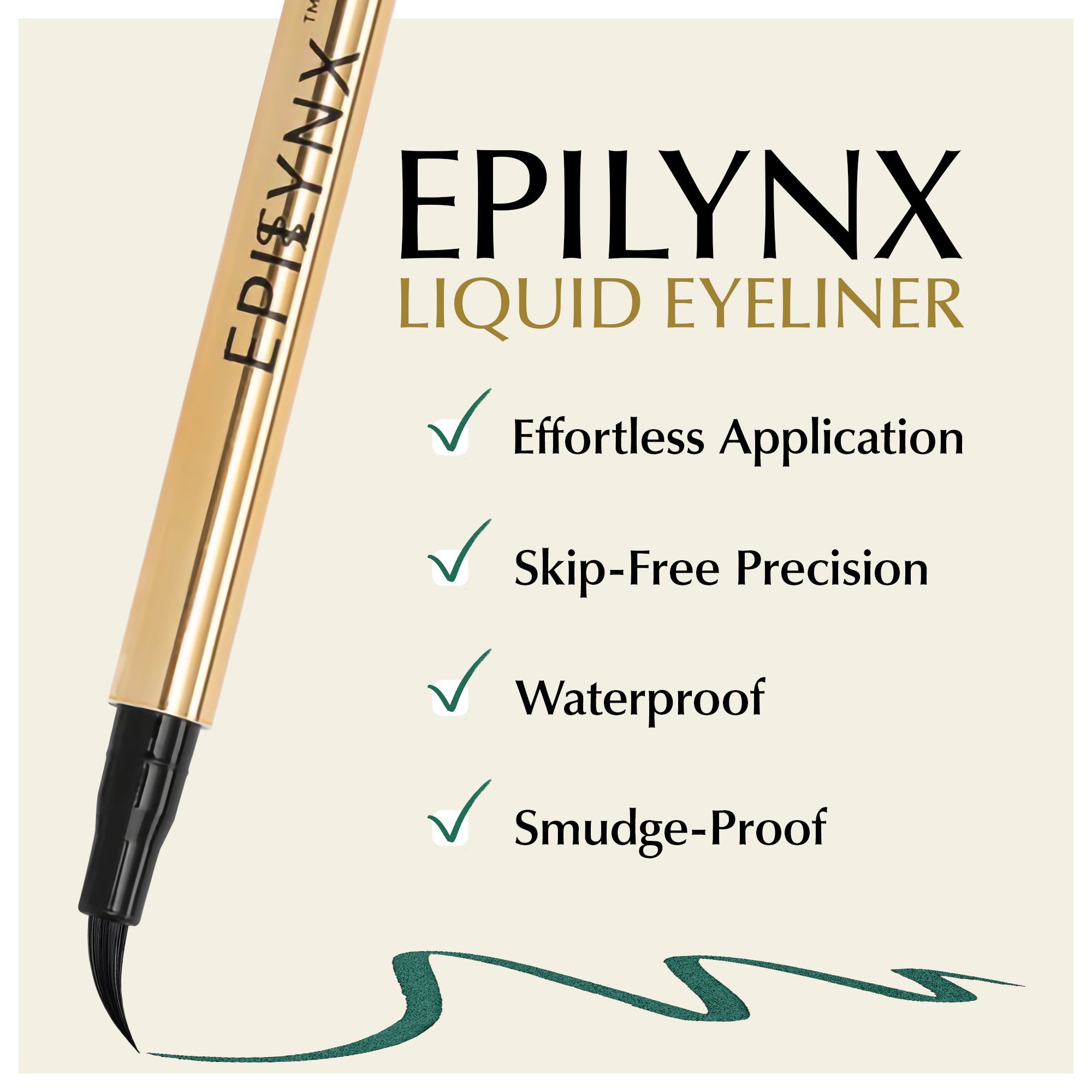 Waterproof Liquid Eyeliner Pen – Vegan, Gluten-Free, Smudge-Proof Precision in Matte &amp; Shimmer Shades by EpiLynx