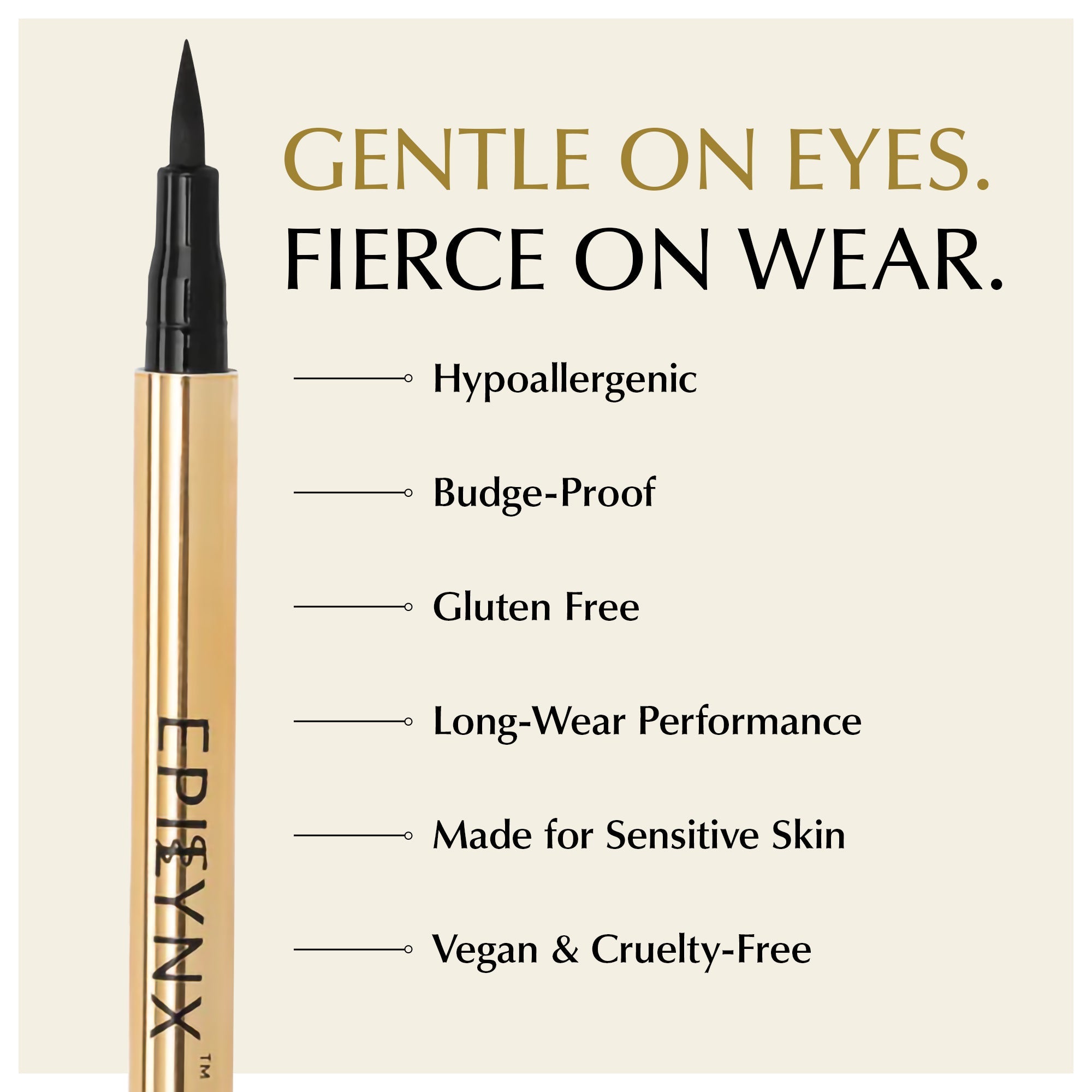 Waterproof Liquid Eyeliner Pen – Vegan, Gluten-Free, Smudge-Proof Precision in Matte &amp; Shimmer Shades by EpiLynx