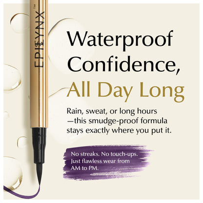 Waterproof Liquid Eyeliner Pen – Vegan, Gluten-Free, Smudge-Proof Precision in Matte &amp; Shimmer Shades by EpiLynx