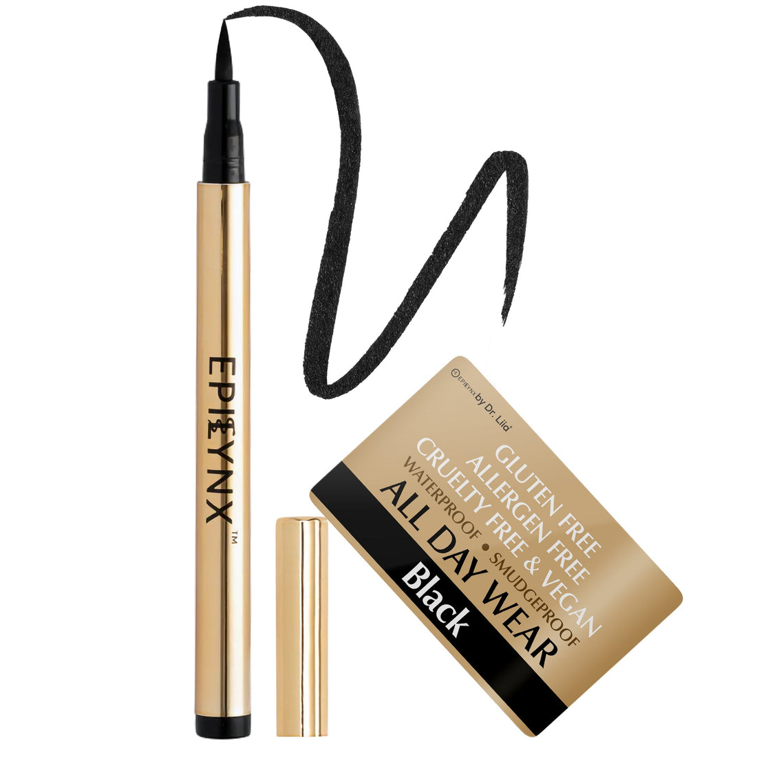 Waterproof Liquid Eyeliner Pen – Vegan, Gluten-Free, Smudge-Proof Precision in Matte &amp; Shimmer Shades by EpiLynx