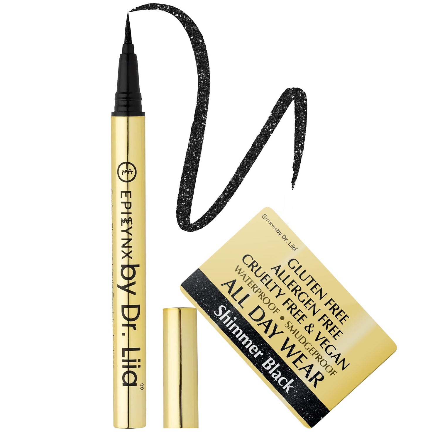 Waterproof Liquid Eyeliner Pen – Vegan, Gluten-Free, Smudge-Proof Precision in Matte &amp; Shimmer Shades 