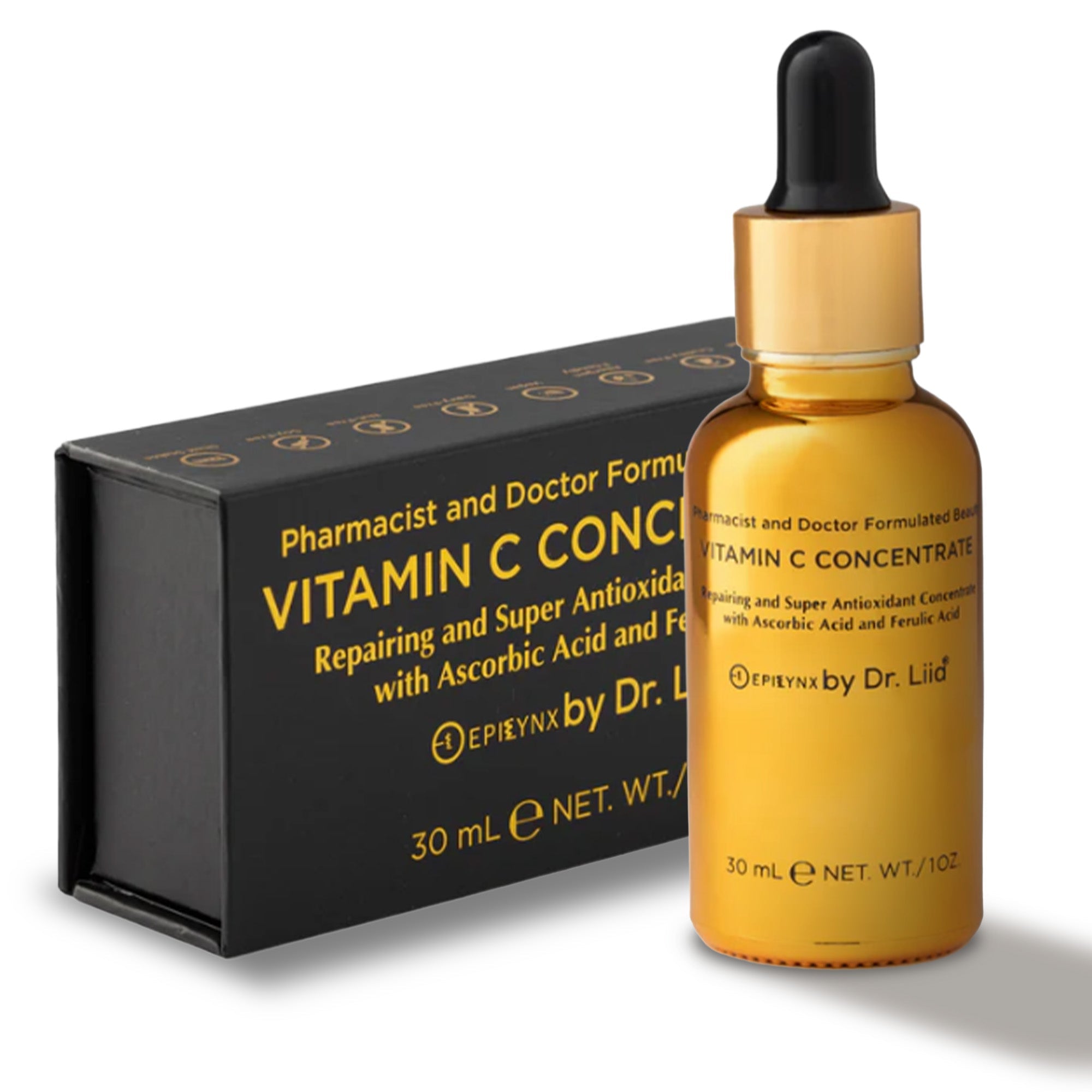 Brightening Vitamin C Glow Serum for Sensitive &amp; Dry Skin – Vegan, Gluten-Free, Anti-Aging, Fragrance-Free by EpiLynx