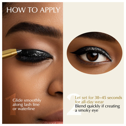 Soft-Glide Kajal Eyeliner Pen – Smudge-Resistant, Comfortable Wear for Sensitive Eyes by EpiLynx