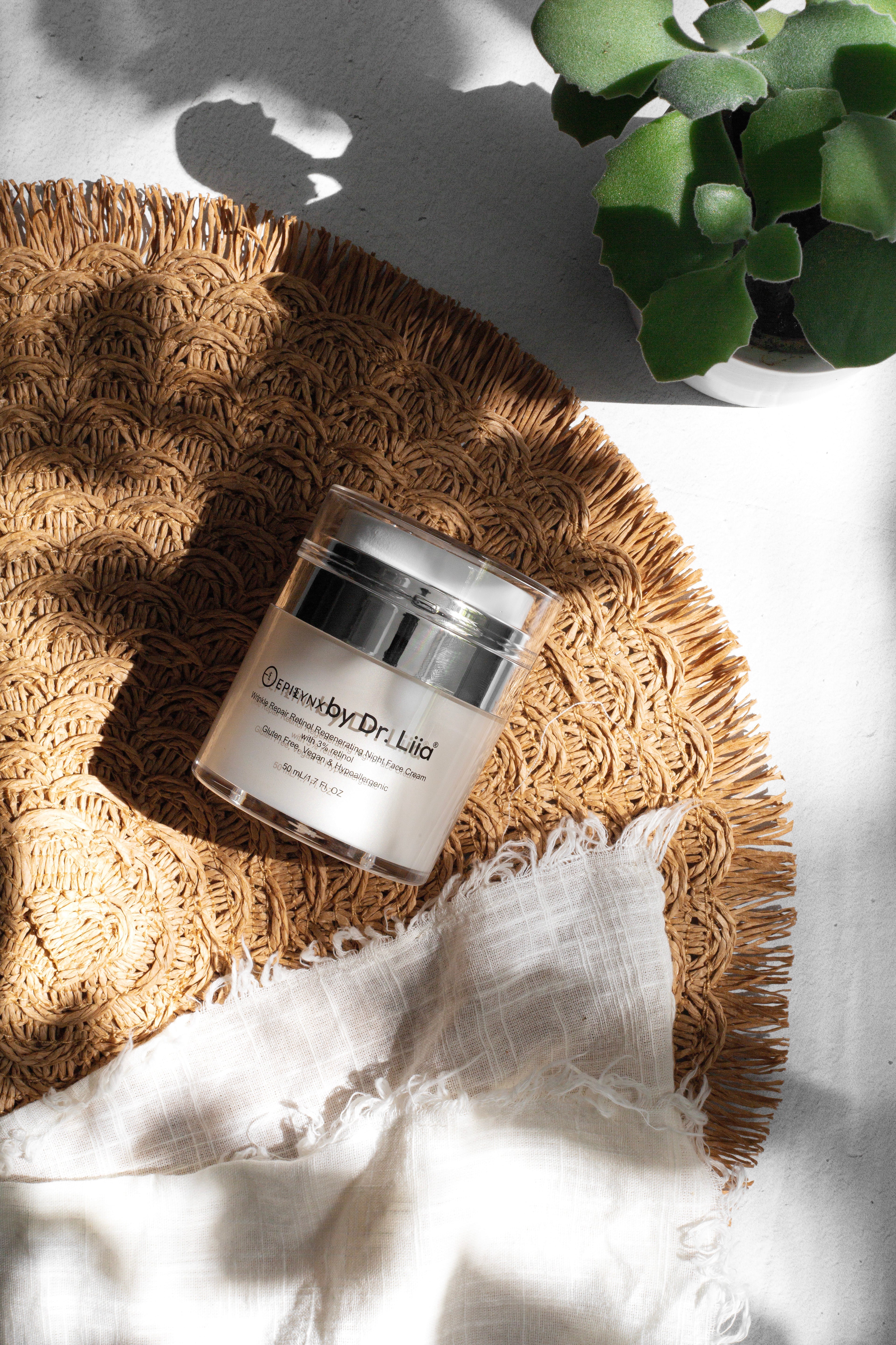 Wrinkle Repair Retinol Night Cream – Vegan, Gluten-Free, Regenerating Anti-Aging Moisturizer by EpiLynx