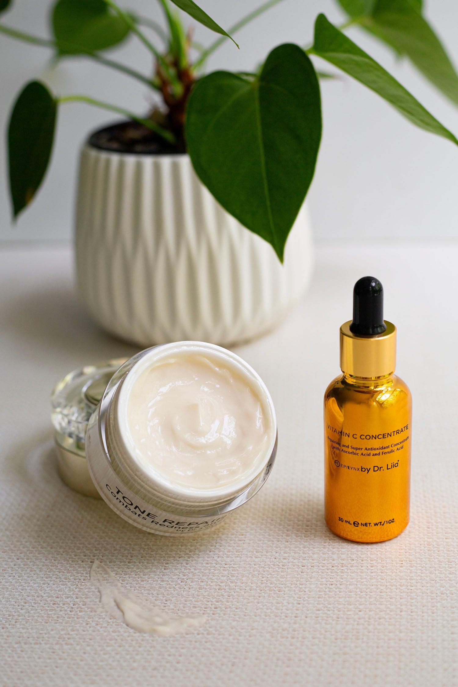 Brightening Vitamin C &amp; Tone Repair Cream Set – Vegan, Gluten-Free Dark Spot &amp; Hyperpigmentation Duo by EpiLynx
