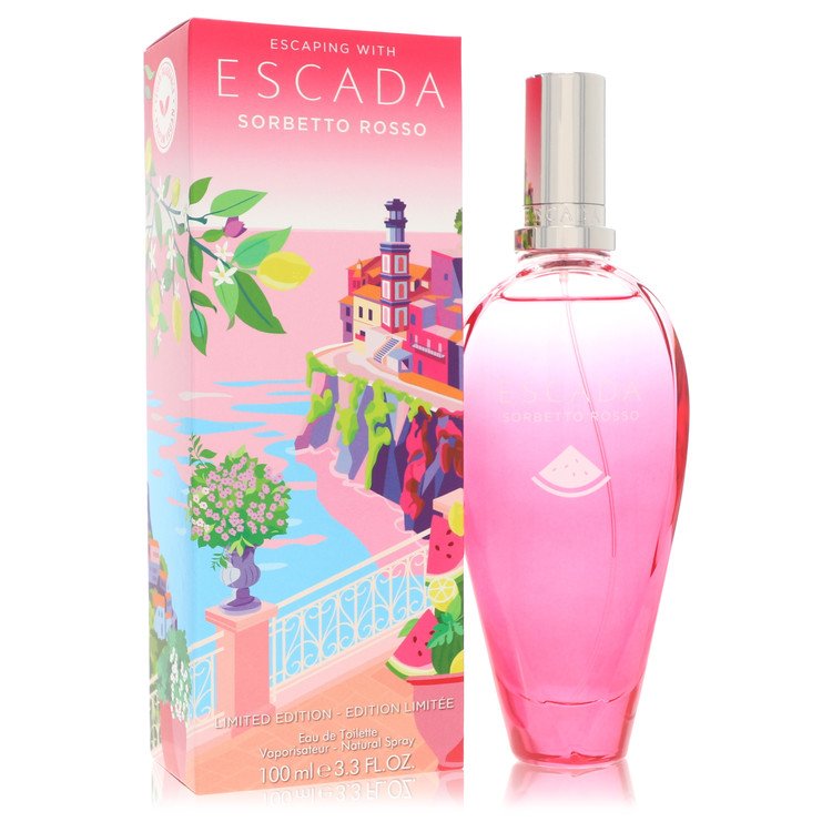 Escada Sorbetto Rosso by Escada Eau De Toilette Spray (Limited Edition) 3.3 oz for Women 