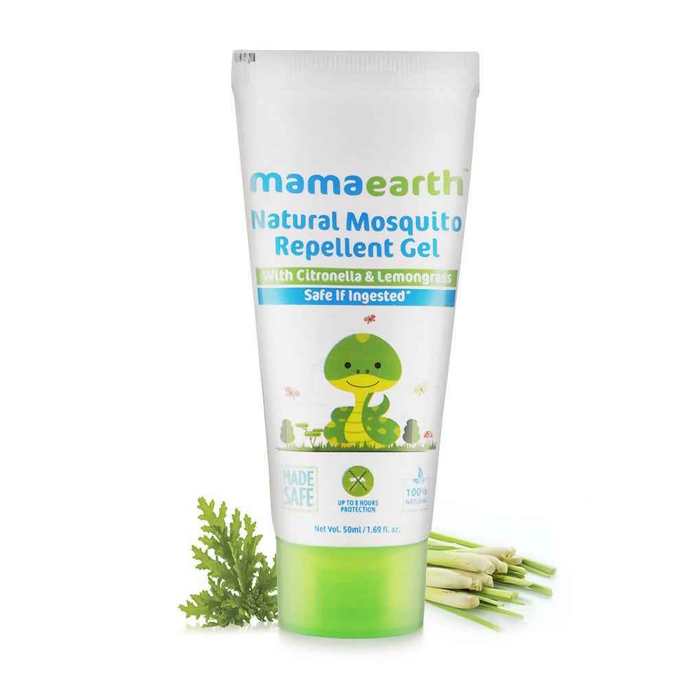 Mamaearth Natural Mosquito Repellent Gel &amp; Deeply Nourishing Wash for Babies