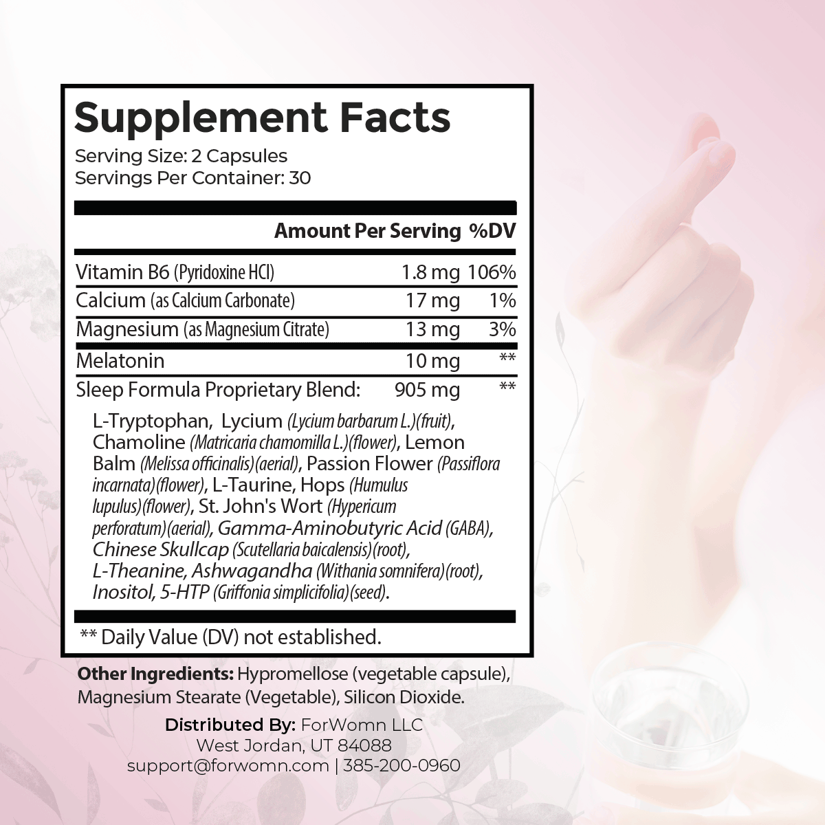 Evening Melatonin Sleep Formula by ForWomn | Women&